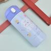 Copo de Transição Infantil Urso Aço Inoxidável Dupla Camada 304 Copo Térmico Desenho Animado Criança Pequena Bico Macio Copo com Tampa de Pressão Atacado Presente