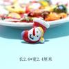 Accesorios de resina navideños para la cabeza de niños, adornos decorativos navideños hechos a mano, accesorios creativos con imán para refrigerador