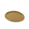 Plato Retro con Forma de Huevo de Acero Inoxidable Vajilla Estilo Japonés Bandeja de Cafetería Plancha Plana para Barbacoa Plato Hondo Plato Plano con Fondo Plano Plato Ovalado Vintage