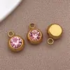 Diamantes Coloridos Micro-Incustados, Doze Pedras de Nascimento Estelares, Pedras de Nascimento, Pingentes de Pedra do Zodíaco, Colares DIY Feitos à Mão, Brincos, Acessórios de Joias