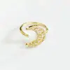 Anillo de Moda de Celebridad de Internet ins Tendencia Estilo Frío Anillo Abierto para Mujer Estilo Japonés y Coreano Anillo Sencillo de Perla y Circonita Anillo para el Dedo del Pie