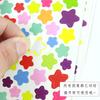 Conjunto de Adesivos Coração Arco-Íris Estrela de Cinco Pontas Acessórios para Álbum de Fotos DIY Materiais de Decoração para Diário Papelaria Planejador