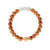 Pulsera de Jade Hetian Natural para Niñas Pulsera del Año Animal del Año Nuevo Pulsera Cook de Sándalo de Madera Zakiram