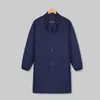 Bata de Trabajo Gruesa Azul para Hombre, Duradera y Resistente a la Suciedad, a Prueba de Polvo, Adecuada para Manejo en Almacén, Trabajo en Cafetería y como Overol de Uniforme de Trabajo