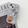 Estoque de fábrica para capa protetora de iPad gato e rato tom jerry capa protetora de silicone estéreo