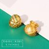 Cuentas de la suerte de trébol de color dorado antiguo que conservan el color, joyería de bricolaje hecha a mano, accesorios chapados en oro, pulsera de cuentas, cuentas de la suerte