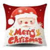 Almohada Decorativa Navideña de Amazon Funda para Cojín de Sofá Festivo Funda de Almohada Súper Suave Papá Noel Cojín para Sofá Decoración del Hogar