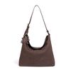 Bolso de Mujer Tejido a Mano Estilo Nuevo Europeo y Americano 2026, Bolso Bandolera de Hombro Único para Axila, Bolso Tote Grande Casual de Piel Sintética
