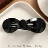 Presilha de bico de pato simples de cor sólida estilo coreano para coques no alto da cabeça, presilha de cabelo versátil de linha única para passeios casuais, acessório de cabelo feminino