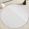 Alfombra de suelo redonda impresa de terciopelo de cristal para sala de estar, cuna, mesa de comedor, mesa de café, alfombra de sofá