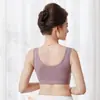 Calcinha de escovado amigável à pele Changyan para mães, adequada para dormir e usar fora, sutiã de seda com bojo grande, sutiã de amamentação plus size