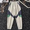 Calça Jogger Casual Estilo Novo de Verão 2025 Masculina Cintura Elástica Calça Slim Costurada Tendência Seda Gelada Fina Calça Esportiva