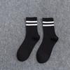 Meias Esportivas de Algodão Masculinas, Meias de Basquete, Meias Masculinas de Meia Panturrilha, Meias Longas de Algodão Puro Listradas de Verão para Homens e Mulheres, Absorventes de Suor e Antibacterianas
