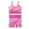 Venta Directa de Fábrica Popular Transfronteriza Deportes Yoga Camuflaje Espalda Bonita Correa de Color Contrastante Control de Barriga Levantamiento de Glúteos Moldeador Corporal Conjunto de Ropa Interior