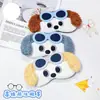 Máscara de ojos de peluche de dibujos animados tridimensionales, linda máscara de ojos para hombres y mujeres, bolsa de hielo de viaje, compresa de hielo, máscara de ojos para dormir, máscara de ojos para el almuerzo de estudiantes