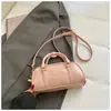 2026 Nuevo Modelo Bolso de Hombro Texturizado de Color Sólido de Moda Elegante para Mujer Bolso Boston de Moda Bolso Cruzado de Moda