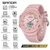 Sanda Cross-Border Novo Produto Relógio À Prova D'água Simples Esportivo Luminoso Relógio de Estudante Despertador Eletrônico Multifuncional Masculino e Feminino