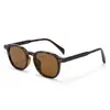 Gafas de sol poligonales coreanas personalizadas para hombre con patillas de placa, Gafas de sol polarizadas retro de moda para mujer, Tendencia de celebridad de internet 8609