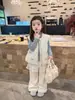 Chaleco de algodón relleno de plumón para niñas, otoño/invierno 2026, chaleco acolchado para bebés, ropa exterior de invierno, top cálido para niños, se usa como capa exterior