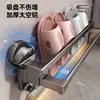 Colgador de Zapatillas con Ventosa Especial, Estante de Almacenamiento de Pared sin Taladro para Baño, Inodoro y Ducha, Solución de Almacenamiento con Drenaje de Agua