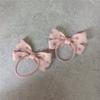 Cuerda para el pelo de bebé dulce linda niños niña pequeña goma elástica punto rosa mini lazo cuerda para el pelo anillo para el pelo tocado