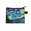 Porta-moedas Artístico Van Gogh Transfronteiriço, Porta-cartões Moderno com Estampa de Desenho Animado, Bolsa de Armazenamento Personalizada para o Dia dos Namorados, Venda Quente no Atacado