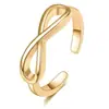 Anillo de pie para articulaciones de venta caliente en Amazon, anillo geométrico personalizado de moda de doble capa para mujeres, anillo abierto para dedos de los pies al aire libre en la playa, traje
