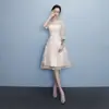 Vestido de Dama de Honor para Mujer 2026 Nuevo Estilo Coreano Vestido Ajustado Elegante Fiesta de Cumpleaños Vestido de Noche