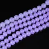 Ágata Calcedonia Morado Claro Ojo de Gato Cuentas Accesorios al por Mayor Pulsera Accesorios para Joyería DIY Pulsera de Cuentas Sueltas Material para Collares