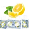 Bd217 Comércio Exterior Amarelo Fruta Limão Dourado Obrigado Porcelana Azul e Branca Sacola de Papel com Alça para Presente de Festa