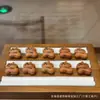 Accesorios de Calabaza de Madera de Durazno Bolso Tote Pequeño Tejido a Mano para Colgar Colgante con Cuentas Accesorios de Moda