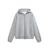 Jaqueta com Capuz em Lã Polar Jie Zhan Masculina 25 Inverno Estilo Rua Americano Moletom com Zíper Forrado em Fleece para Homens e Mulheres