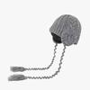 Sombrero Protector de Orejas de Ganchillo Hecho a Mano Personalizado para Otoño e Invierno Sombrero Auricular Sombrero de Punto Dulce Lindo Sombrero de Lana de Moda