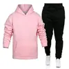 Conjunto Esportivo Masculino Transfronteiriço Europeu e Americano Novo de Primavera e Outono, Moletom com Capuz Pulôver Moderno de Duas Peças, Roupa Esportiva para Homens
