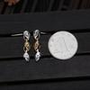 Brincos de Prata Esterlina S925 Caveira Estilo Retrô Europeu e Americano Punk Moda Tendência Brincos Estilosos Cool Girl Pendentes de Orelha Tendência