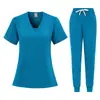 Ropa de Trabajo Personalizada Sudor Absorbente Color Sólido Logo Impreso Sala de Cirugía Médico-Estética Uniformes Médicos Lote Pequeño Uniformes de Cirugía