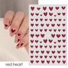 Pegatinas de manicura calientes transfronterizas ins Día de San Valentín amor letras en inglés flecha de cupido rosa pegatinas adhesivas