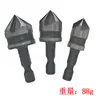 3 Piezas Mango Hexagonal Broca de Chaflán de Cinco Hojas Abreagujeros de 90 Grados Herramienta para Desbarbar Madera Cuchillo de Chaflán para Carpintería Broca para Rebabas