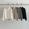 Moletom Evertrue Gola Meia-Alta com Cordão Feminino Outono Novo Estilo Coreano Manga Longa Solto Casual Top 51750