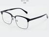 Nuevo Armazón de Gafas de Negocios para Cejas con Espejo Plano para Hombre, Moda, Metal, Retro, Cuadrado, Se Puede Equipar con Lentes