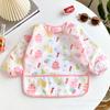 Nuevos Baberos Estilo Japonés para Bebés, Batas Impermeables de Manga Larga para Todo el Cuerpo para Niños, Ropa Reversible para Pintar para Niños y Niñas