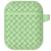 Adecuado para Apple AirPods 2ª Generación Funda Protectora Auriculares Inalámbricos Bluetooth Carcasa Suave de Silicona Bolso de Cosméticos Tejido