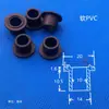 M10 Parafuso Isolante de Nylon Bucha Isolante Arruela de Transistor Bucha Plástica Bucha de Revestimento Tipo T Côncavo-Convexo Bucha de Degrau