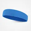 Faixa de cabeça esportiva, faixa de cabeça absorvente de suor para corrida, faixa de cabelo para yoga ao ar livre, lenço de cabeça de cor sólida anti-suor, faixa elástica para fitness que absorve o suor