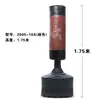 Saco de Boxeo Vertical Sanda Uso en Casa Muñeco Inestable Taekwondo Equipo de Entrenamiento Maniquí de Madera Accesorios para Saco de Arena Cubierta Exterior Base