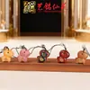 Talla de Madera Arcoíris Caballo Moneda de Cobre Pony Cadena para Teléfono Móvil de Madera Colgante Yiming Xianyuan Sándalo Rojo Caballo Tang Colgante para Bolso