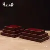 Estante para Thangka Adornos Base Rectangular de Madera Maceta Florero Taishan Piedra Estatua de Buda Maceta para Bonsái Artesanía