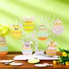 Nuevas manualidades decorativas de madera de Pascua, colgante pequeño, grabado láser, DIY, huevo, conejo, madera, pequeño para colgar