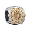 Panjia Nuevo Caliente Oro y Plata Pedrería Amor Trébol de Cuatro Hojas Pato Amarillo Corona Accesorios para Joyería DIY con Cuentas Mano