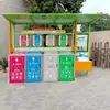 Quiosque Inteligente Personalizado para Triturador de Lixo e Separação, Quiosque de Coleta de Aço Inoxidável Estilo Antigo para Separação de Lixo Comunitário